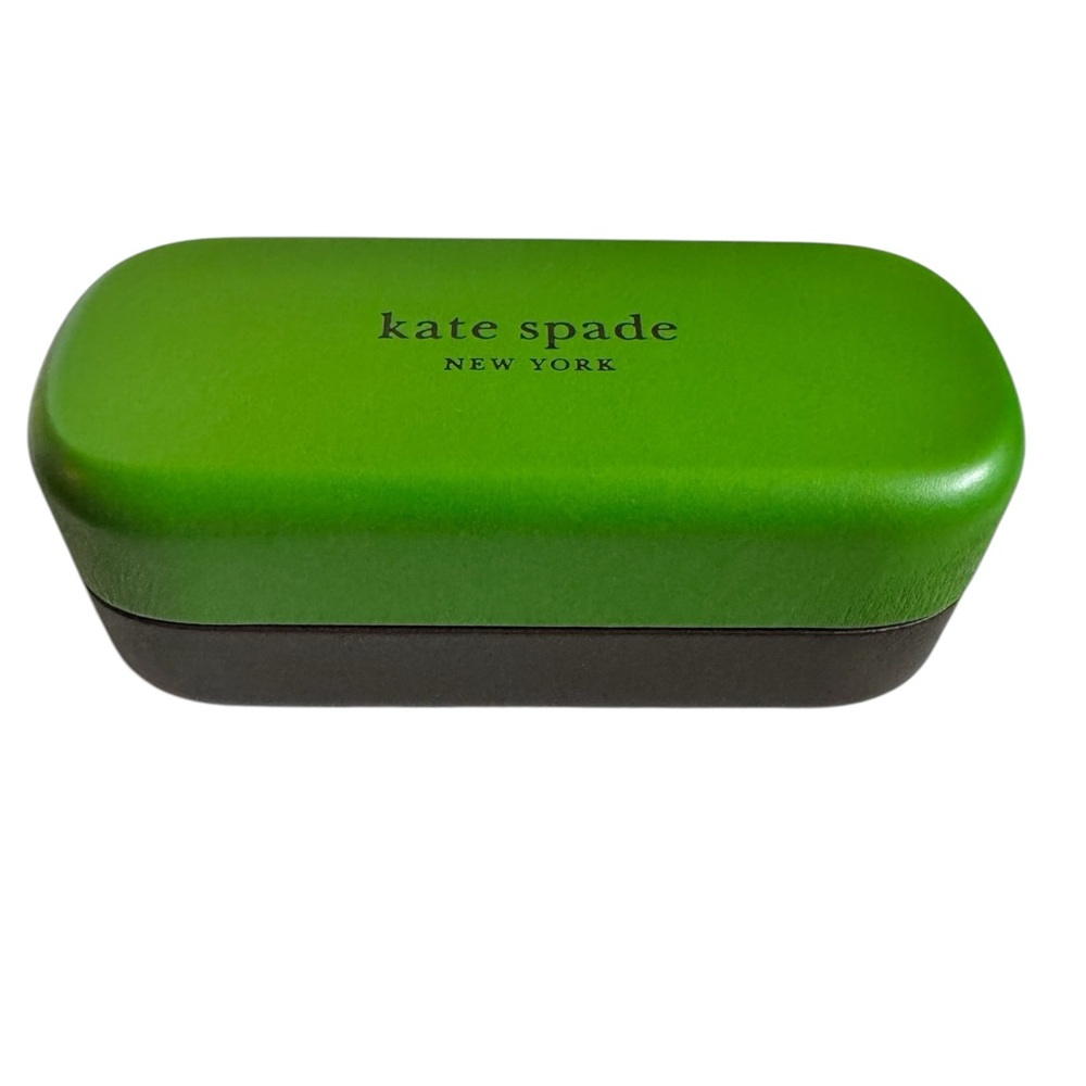 Kate Spade Hard Shell Green Sunglass Case with Cleaning Cloth - NEW - Picture 6 of 9